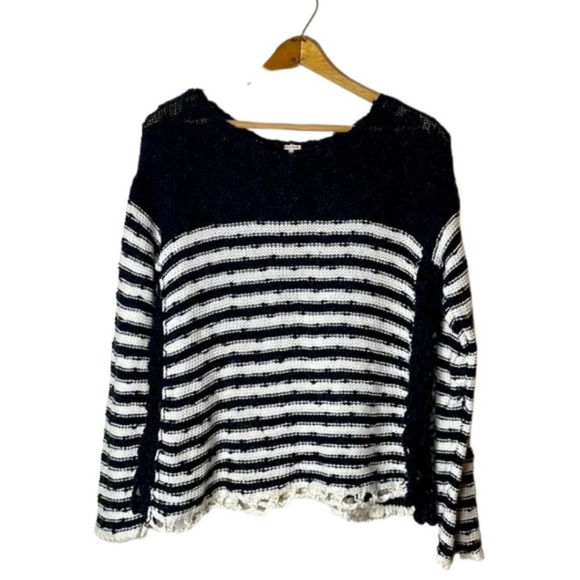 Super Cute! Free People Striped Sweater - Picture 2 of 6